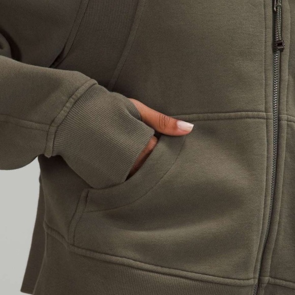 Lululemon Scuba Oversized Full Zip Hoodie Size XS/S - Army Green - Picture 5 of 8